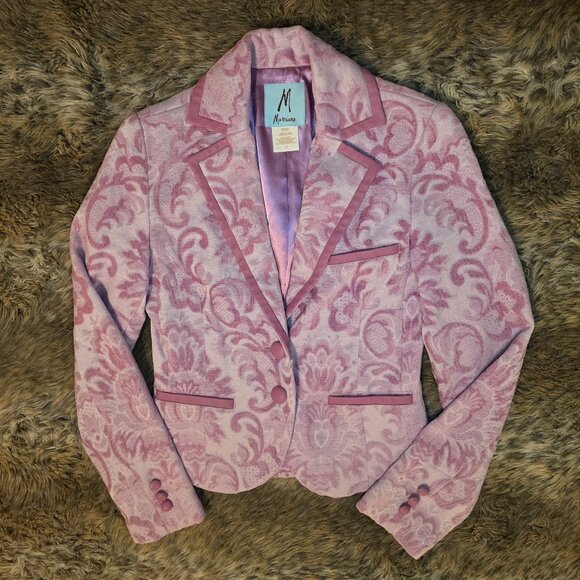 Marciano Blazer Jacket Pink Size 2 - Picture 1 of 9